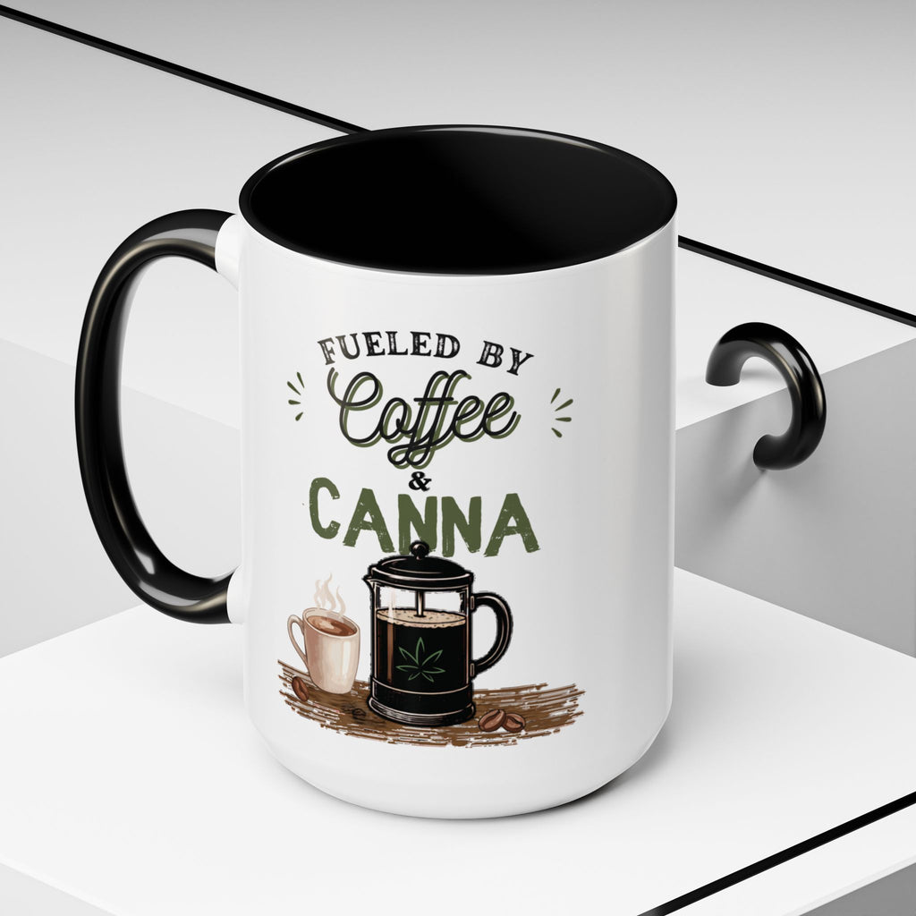 Fueled by Coffee & Canna | 15oz Ceramic Mug