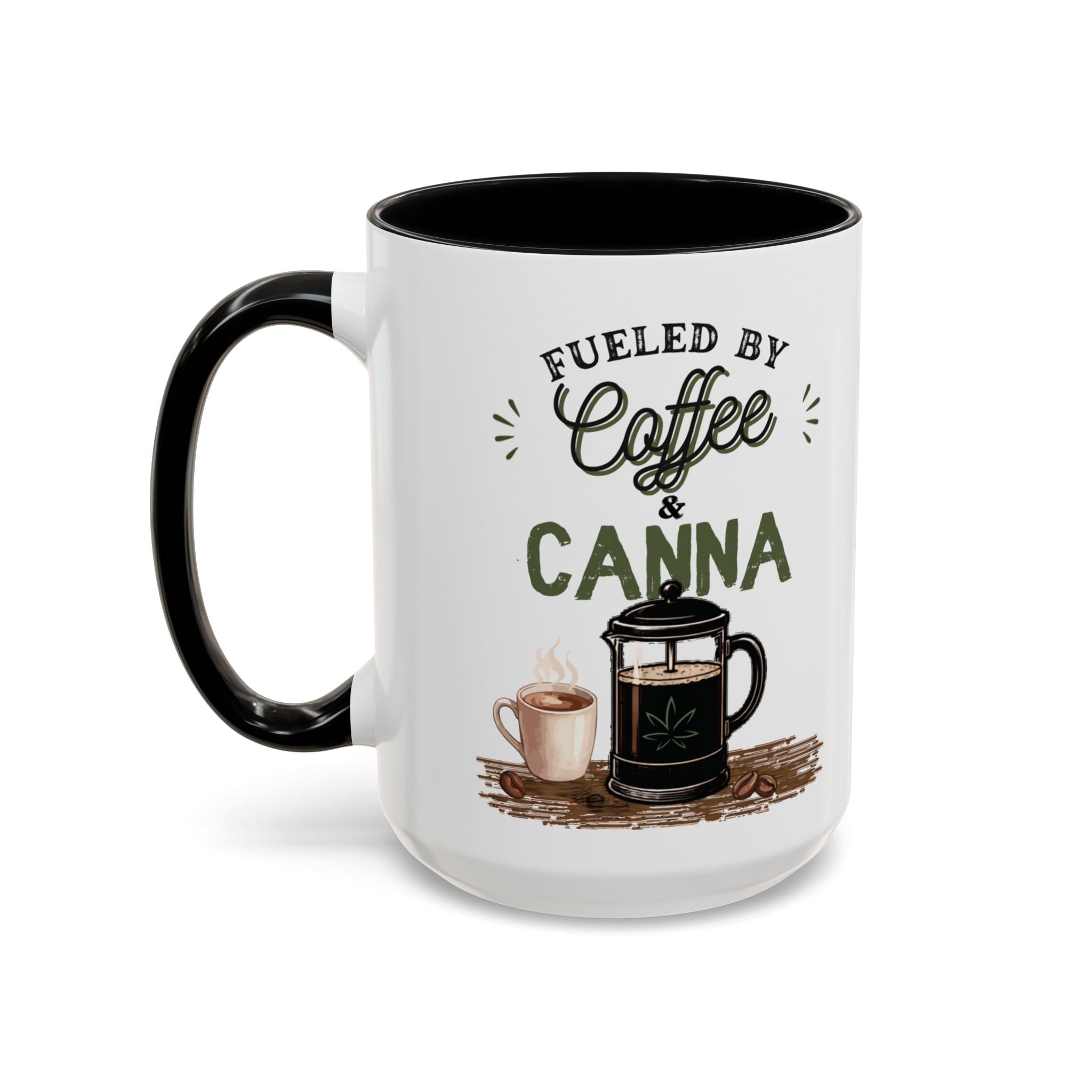 Fueled by Coffee & Canna | 15oz Ceramic Mug
