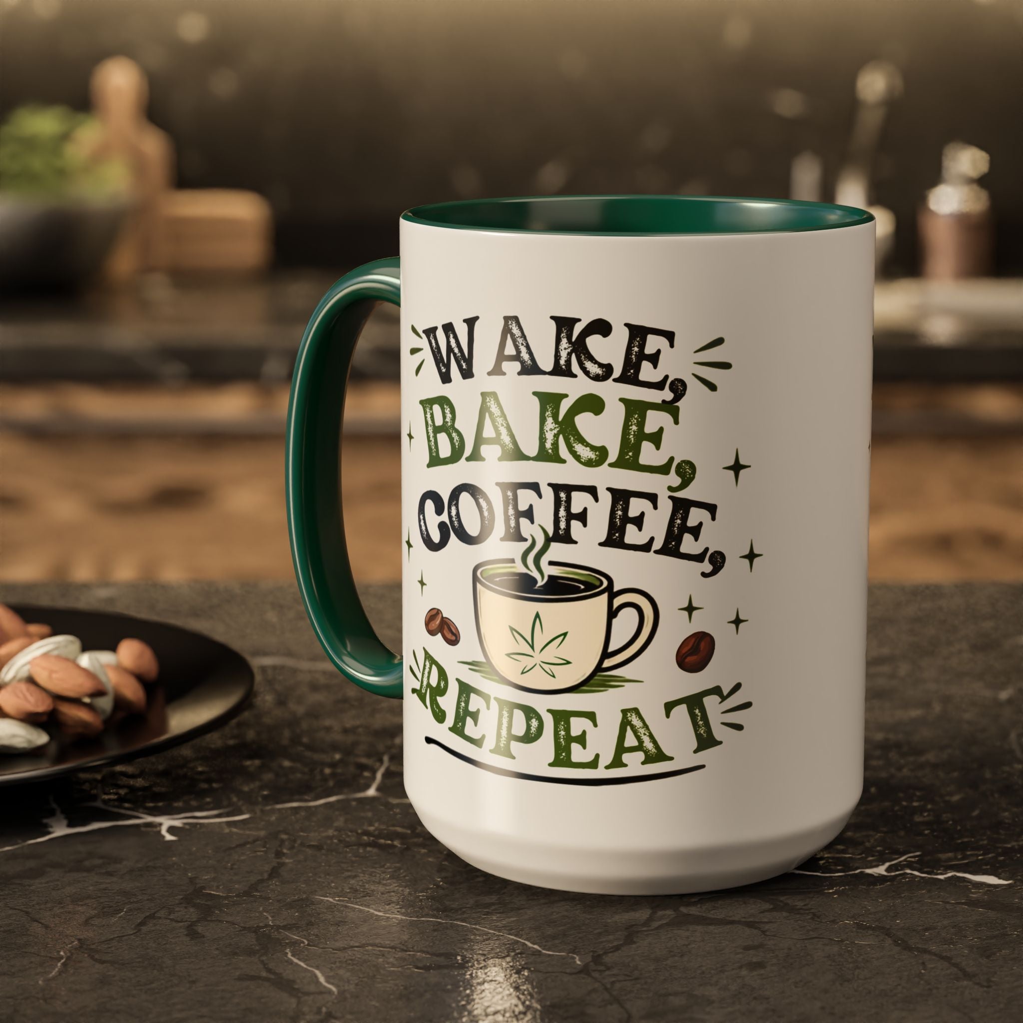 Wake, Bake, Coffee, Repeat | 15oz Ceramic Mug